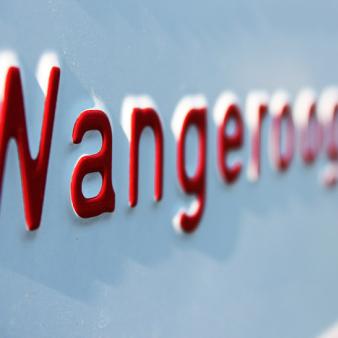 &raquo;Wangerooge&laquo; auf dem WSA-Schild. Foto &copy; Erik Kohl 2012