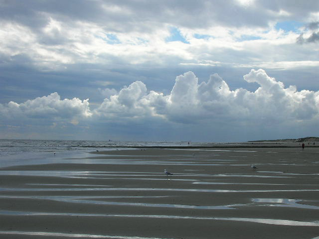 Wolken über dem Strand