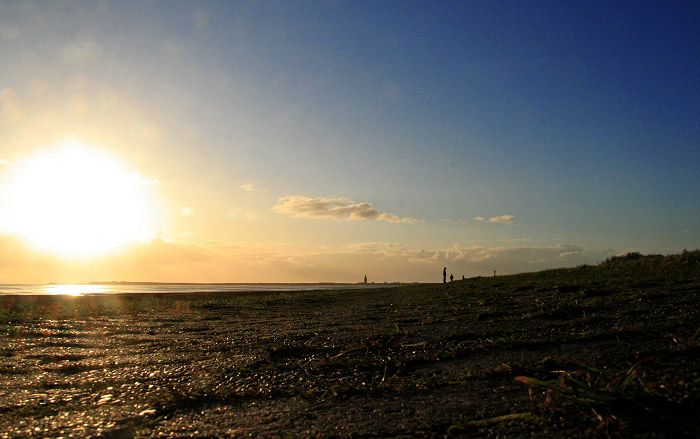 Sonnenuntergang am Dorfgrodendeich