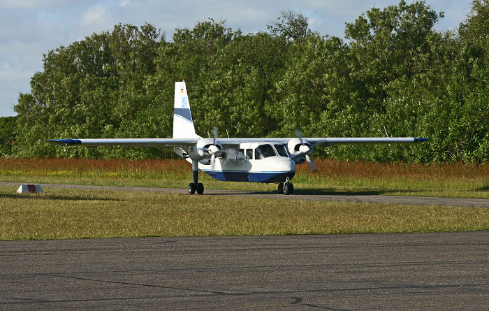 Ankommende Britten-Norman BN-2 Islander