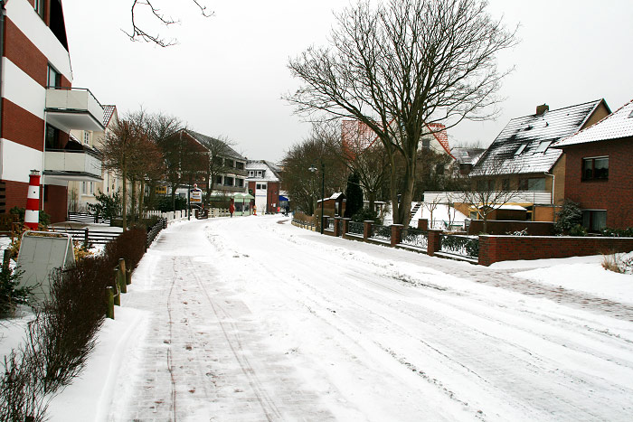 Zedeliusstraße nach dem Schneefall