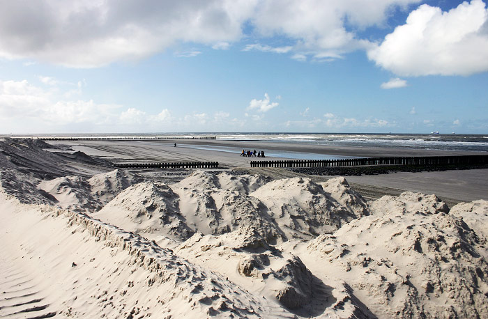 Hauptstrand im Frühjahr