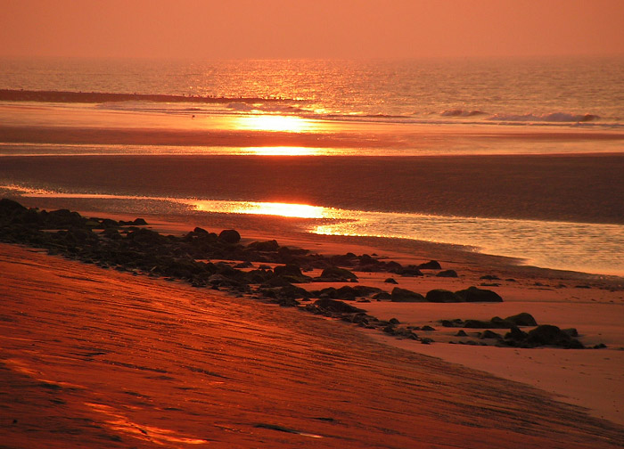 Sonnenuntergang am Längswerk