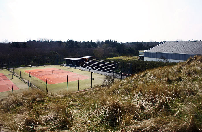 Tennisplätze in den Dünen