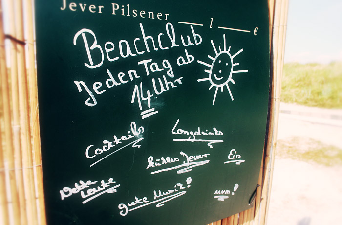 Tafel am Ashampoo Beach-Club