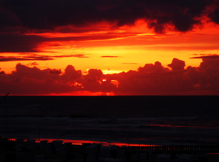 Sonnenuntergang an der Nordsee