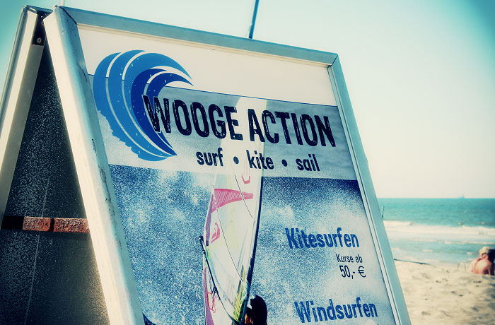 »Wooge Action« am Surfstrand