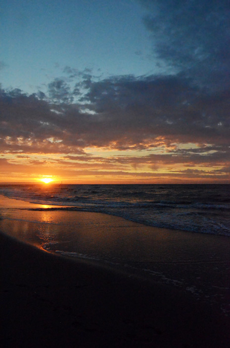 Sonnenuntergang über dem Meer