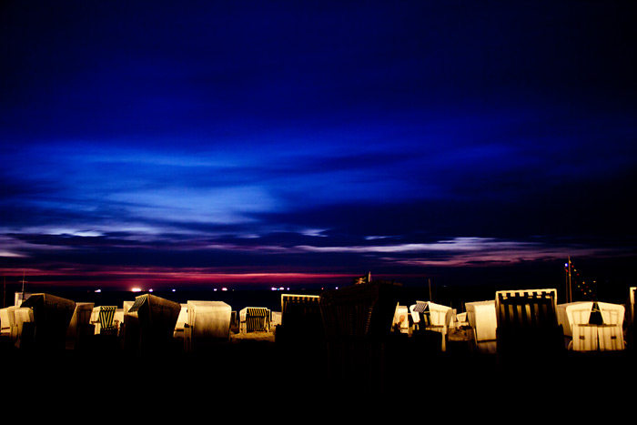 Hauptstrand bei Nacht