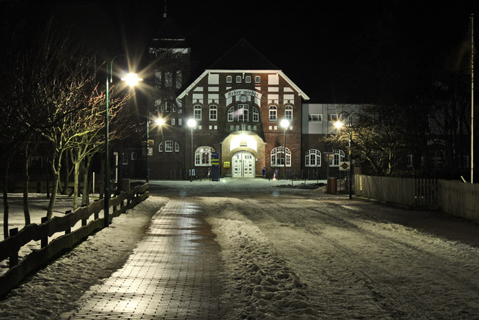 Untere Zedeliusstraße bei Nacht