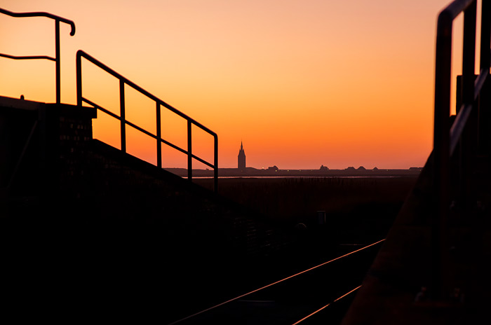 Abenddämmerung am Deichschart