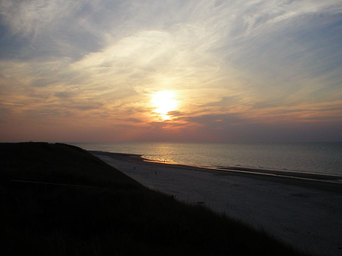 Abends auf der Aussichtsdüne