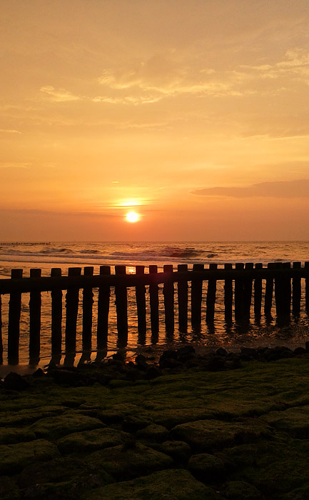 Frühlings-Abendstimmung am Meer