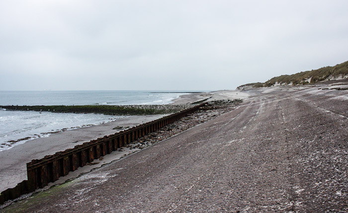 Buhne G und Deckwerk im Westen
