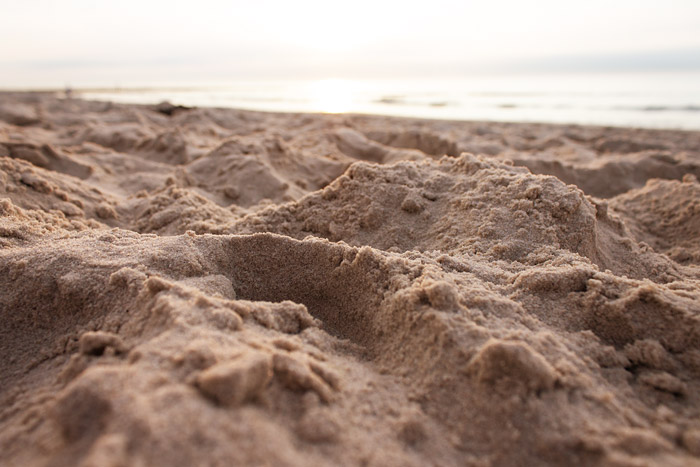 Sand am Hauptstrand