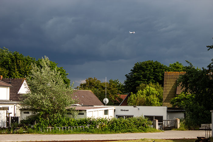 Wolkenstimmung am Bahnhof