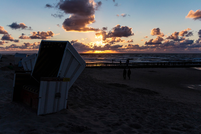 Sonnenuntergang am Strand