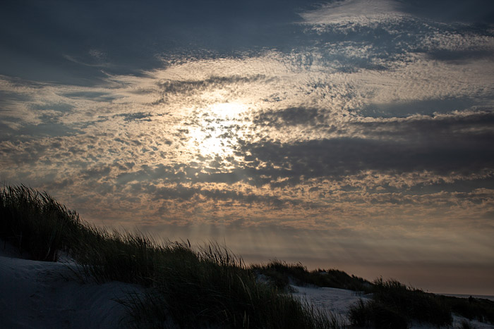 Wolken über den Ostdünen