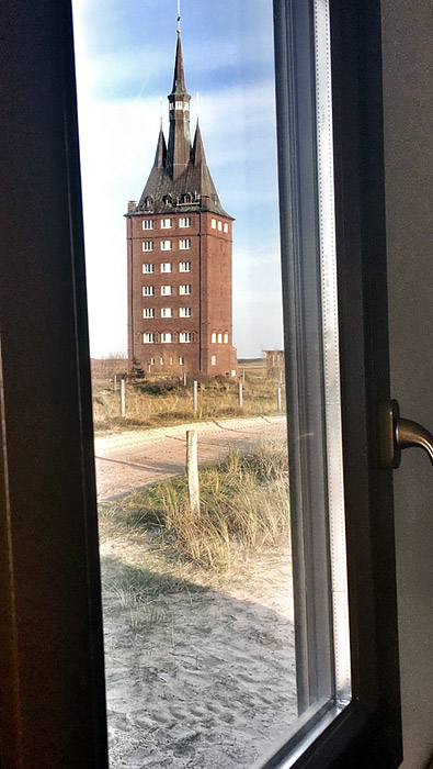 Ausblick aus dem WSA-Bauwagen