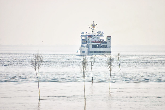 Heckansicht der MS Wangerooge