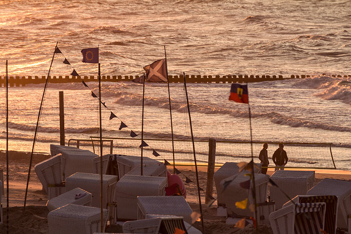 Goldene Stunde am Hauptstrand