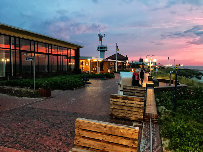 Abends an der Promenade