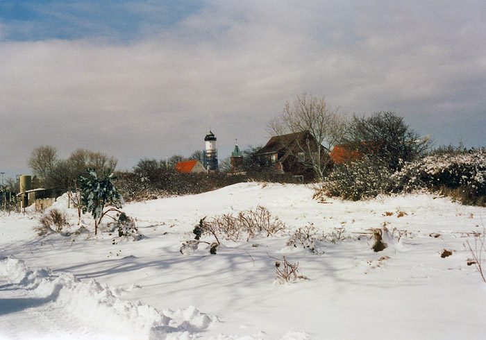 Schnee in den Siedlerstraßen-Dünen