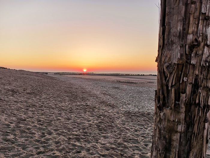 Sonnenuntergang am Strand