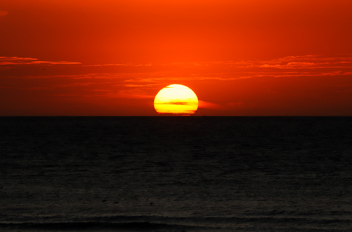 Sonnenuntergang über dem Meer