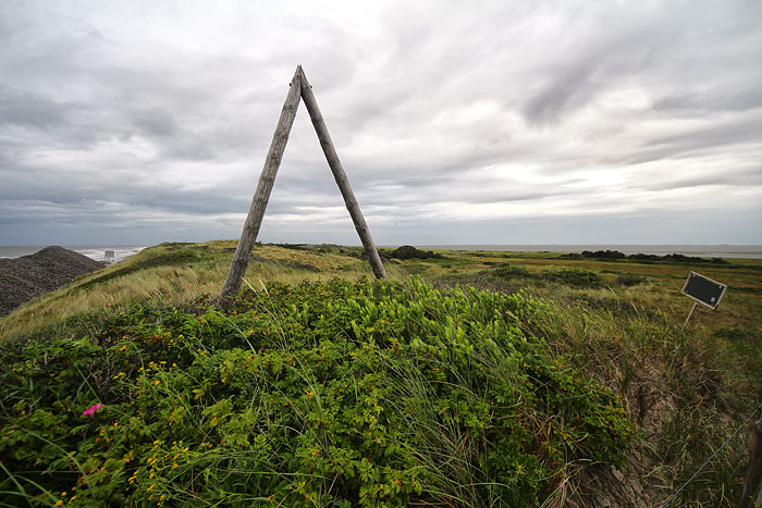 A-Mast in den Nordwestdünen