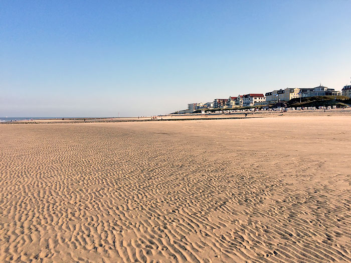 Hauptstrand bei Niedrigwasser