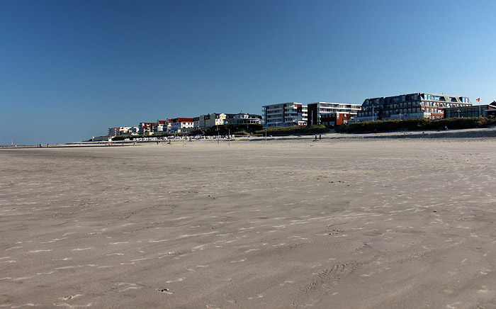 Hauptstrand bei Niedrigwasser