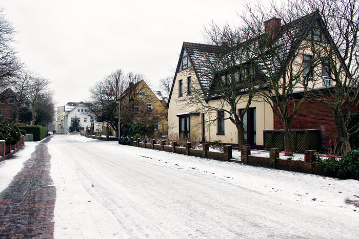 Friedrich-August-Straße im Winter