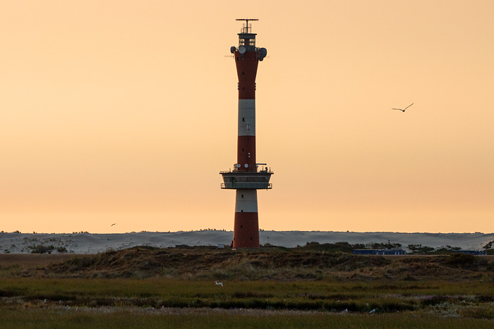 Neuer Leuchtturm im Abendlicht