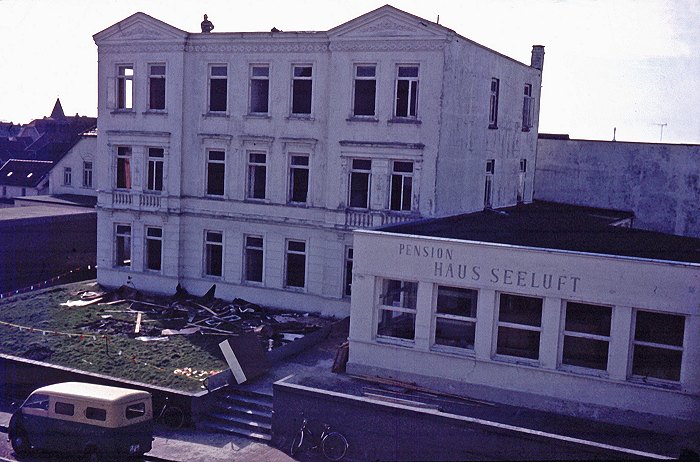 Abbruch Von Pension Haus Seeluft Historische Inselbilder