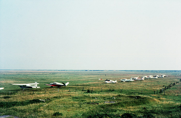 Vorfeld des Wangerooger Flugplatzes