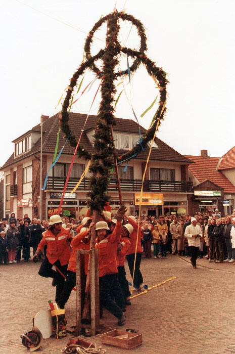 Maibaumaufstellung