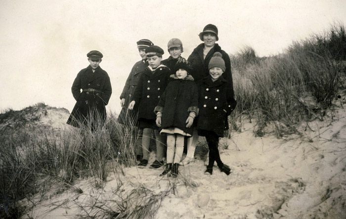 Gruppenfoto in den Dünen