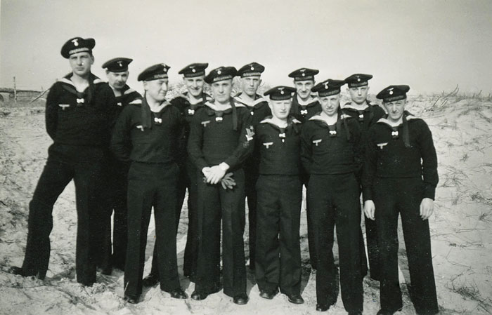 Soldaten der Kriegsmarine auf Wangerooge