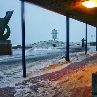 Winterliche Strandpromenade. Foto © Erik Kohl 2010