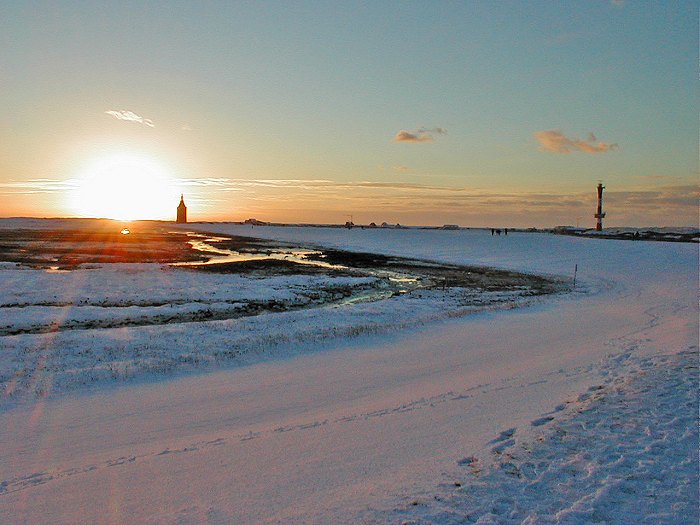 Sonnenuntergang am Westgrodendeich