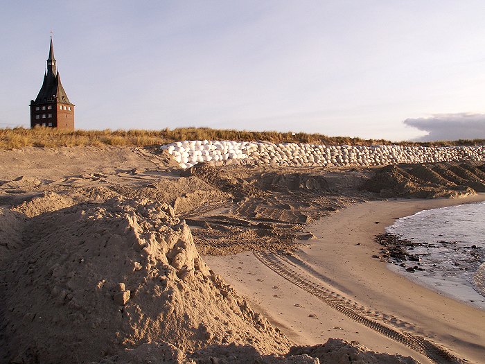 Sandsackdeckwerk am »Harle Hörn«
