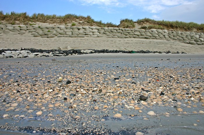 Sandsackdeckwerk am »Harle Hörn«