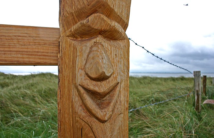 Figur an der neuen Aussichtsplattform