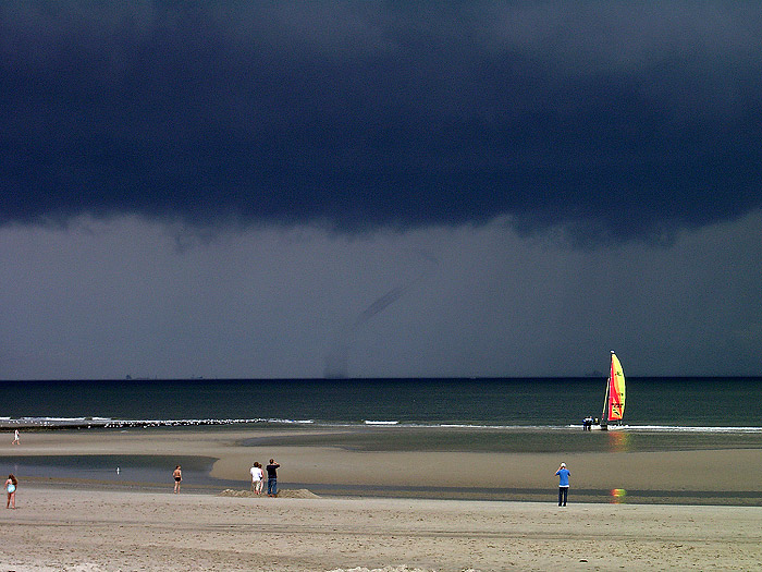 Tornado vor Wangerooge