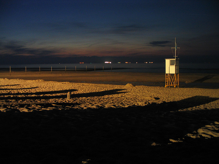 Hauptbad bei Nacht
