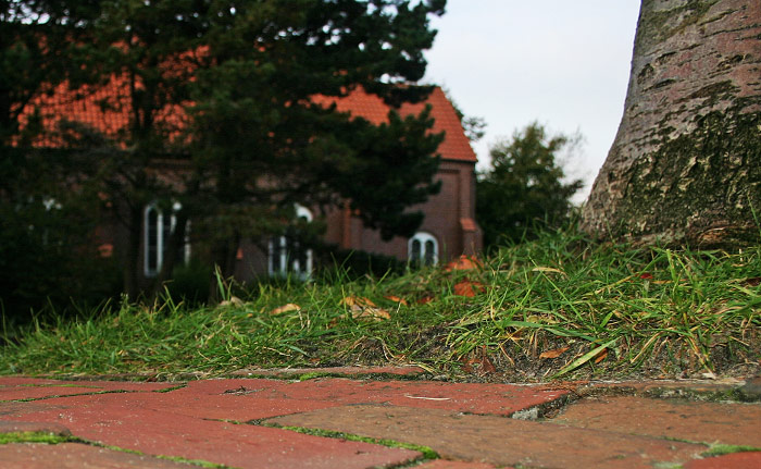 »Verkehrsinsel« vor der Nikolaikirche