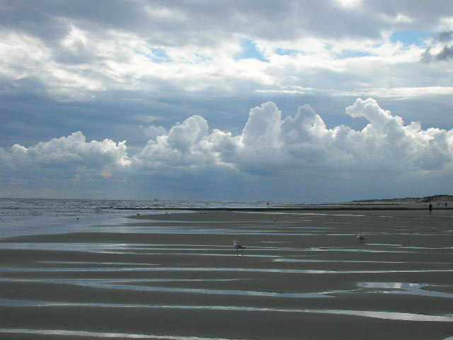 Wolken über dem Strand