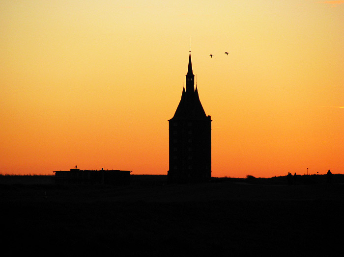 Westturm zur Blauen Stunde