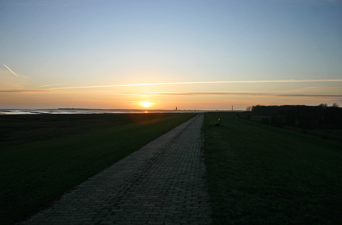 Abendstimmung am Deich